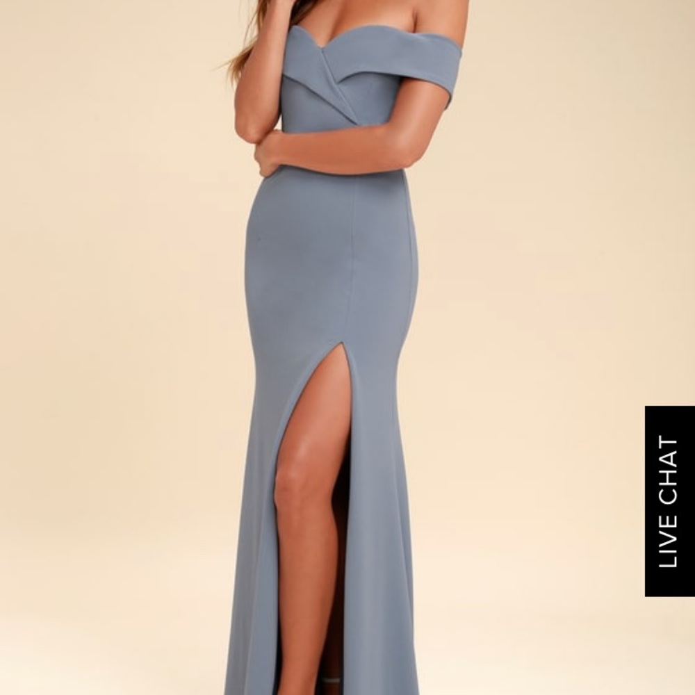 Lulus song of love off the shoulder maxi dress